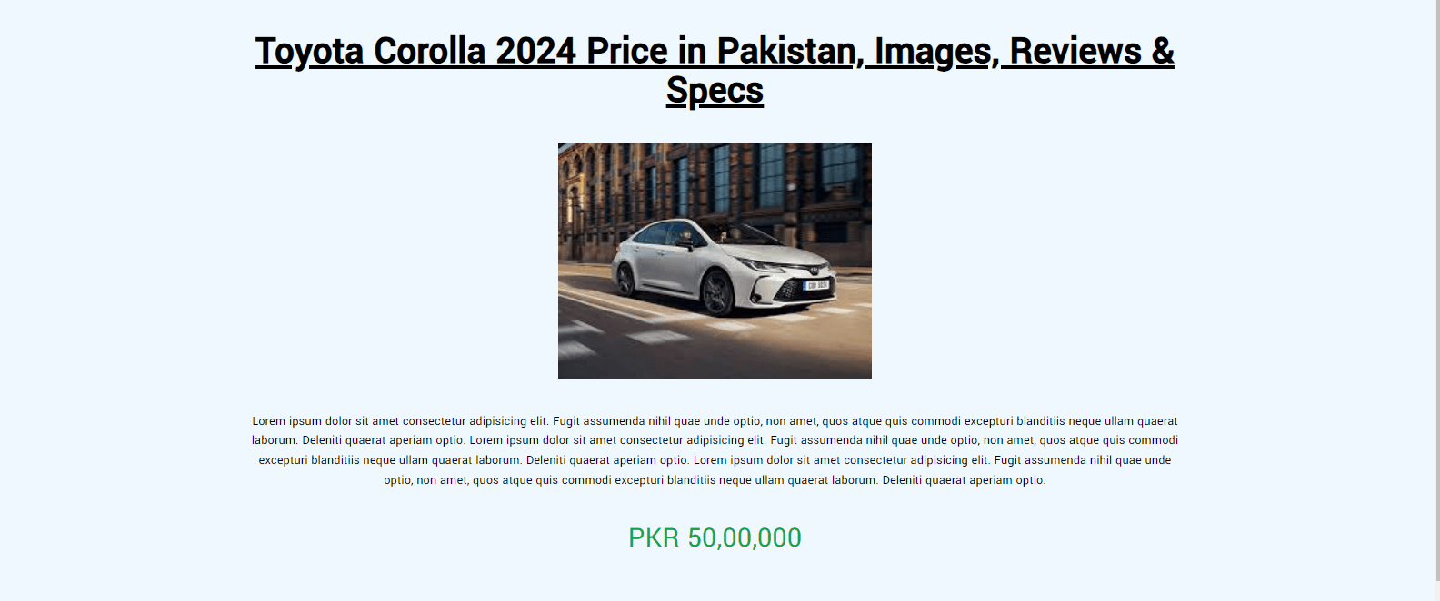 TOYOTA COROLLA